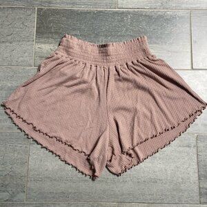 Project Social T Smock Rib Shorts Loungewear Pink Blush Size Large
